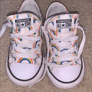 Rainbow converse size 7 toddler